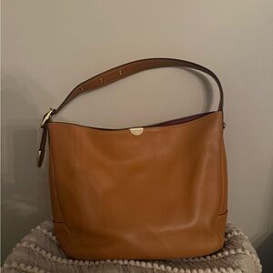 Coach Tan Leather Shoulder Bag